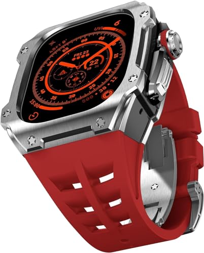 OFWAX 49 mm robustes Edelstahl-Gehäuse, Gummi-Uhrenarmband, Mod-Kit, für Apple Watch Ultra 2 Serie, Ersatzzubehör, For Ultra2 OFWAX 49 mm robustes Edelstahl-Gehäuse, Gummi-Uhrenarmband, Mod-Kit, für Apple Watch Ultra 2 Serie, Ersatzzubehör, For Ultra2 von OFWAX
