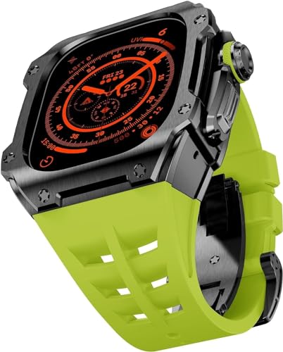 OFWAX 49 mm robustes Edelstahl-Gehäuse, Gummi-Uhrenarmband, Mod-Kit, für Apple Watch Ultra 2 Serie, Ersatzzubehör, For Ultra2 OFWAX 49 mm robustes Edelstahl-Gehäuse, Gummi-Uhrenarmband, Mod-Kit, für Apple Watch Ultra 2 Serie, Ersatzzubehör, For Ultra2 von OFWAX