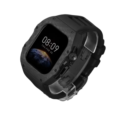OFWAX Luxuriöses Csse and Bane Modifikationsset, für Apple Watch Ultra 10, 46 mm, 42 mm, Karbonfaser-Gehäuse, modischer Schutz für iWatch Serie 10, Fluorkautschuk-Uhrenarmband, 42MM OFWAX Luxuriöses Csse and Bane Modifikationsset, für Apple Watch Ultra 10, 46 mm, 42 mm, Karbonfaser-Gehäuse, modischer Schutz für iWatch Serie 10, Fluorkautschuk-Uhrenarmband, 42MM von OFWAX