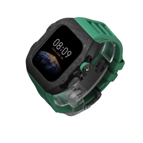 OFWAX Luxuriöses Csse and Bane Modifikationsset, für Apple Watch Ultra 10, 46 mm, 42 mm, Karbonfaser-Gehäuse, modischer Schutz für iWatch Serie 10, Fluorkautschuk-Uhrenarmband, 46 mm OFWAX Luxuriöses Csse and Bane Modifikationsset, für Apple Watch Ultra 10, 46 mm, 42 mm, Karbonfaser-Gehäuse, modischer Schutz für iWatch Serie 10, Fluorkautschuk-Uhrenarmband, 46 mm von OFWAX