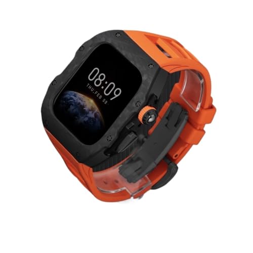 OFWAX Luxuriöses Csse and Bane Modifikationsset, für Apple Watch Ultra 10, 46 mm, 42 mm, Karbonfaser-Gehäuse, modischer Schutz für iWatch Serie 10, Fluorkautschuk-Uhrenarmband, 46 mm OFWAX Luxuriöses Csse and Bane Modifikationsset, für Apple Watch Ultra 10, 46 mm, 42 mm, Karbonfaser-Gehäuse, modischer Schutz für iWatch Serie 10, Fluorkautschuk-Uhrenarmband, 46 mm von OFWAX