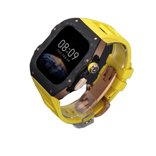 OFWAX Luxuriöses Csse and Bane Modifikationsset, für Apple Watch Ultra 10, 46 mm, 42 mm, Karbonfaser-Gehäuse, modischer Schutz für iWatch Serie 10, Fluorkautschuk-Uhrenarmband, 46 mm OFWAX Luxuriöses Csse and Bane Modifikationsset, für Apple Watch Ultra 10, 46 mm, 42 mm, Karbonfaser-Gehäuse, modischer Schutz für iWatch Serie 10, Fluorkautschuk-Uhrenarmband, 46 mm von OFWAX