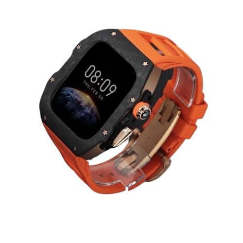 OFWAX Luxuriöses Csse and Bane Modifikationsset, für Apple Watch Ultra 10, 46 mm, 42 mm, Karbonfaser-Gehäuse, modischer Schutz für iWatch Serie 10, Fluorkautschuk-Uhrenarmband, 46 mm OFWAX Luxuriöses Csse and Bane Modifikationsset, für Apple Watch Ultra 10, 46 mm, 42 mm, Karbonfaser-Gehäuse, modischer Schutz für iWatch Serie 10, Fluorkautschuk-Uhrenarmband, 46 mm von OFWAX