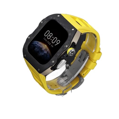 OFWAX Luxuriöses Csse and Bane Modifikationsset, für Apple Watch Ultra 10, 46 mm, 42 mm, Karbonfaser-Gehäuse, modischer Schutz für iWatch Serie 10, Fluorkautschuk-Uhrenarmband, 46 mm OFWAX Luxuriöses Csse and Bane Modifikationsset, für Apple Watch Ultra 10, 46 mm, 42 mm, Karbonfaser-Gehäuse, modischer Schutz für iWatch Serie 10, Fluorkautschuk-Uhrenarmband, 46 mm von OFWAX