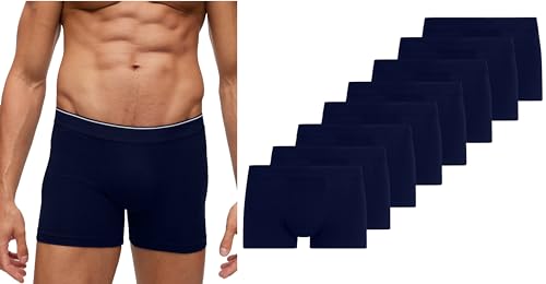 Boxershorts Herren 8er Pack S-3XL Unterwäsche Unterhosen Männer Men Retroshorts OG100 (8er Set Navy blau,L) von OG-ER