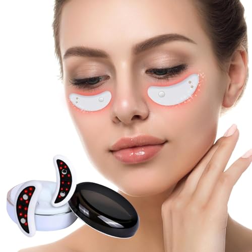 OGGRXOR Rotlichttherapie Gadget Patch für Augenringe, Tränensäcke, Augenfalten Rotlicht Augenmaske Dermatologie Augenmaske Anti-Aging Augen von OGGRXOR