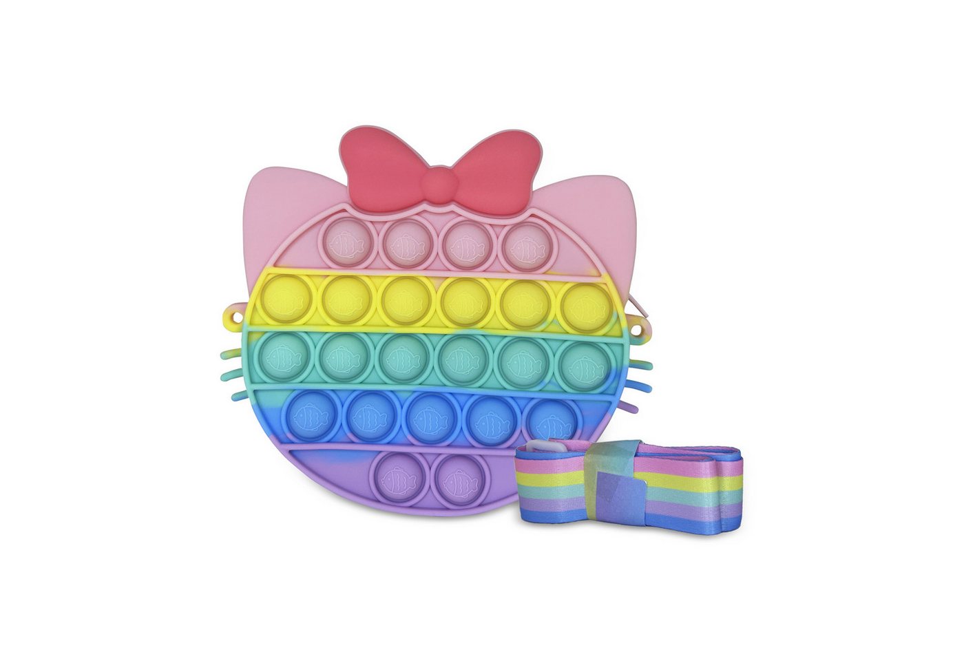 OGI MOGI TOYS Umhängetasche Ogi Mogi Toys Runde Umhängetasche mit buntes Design von OGI MOGI TOYS