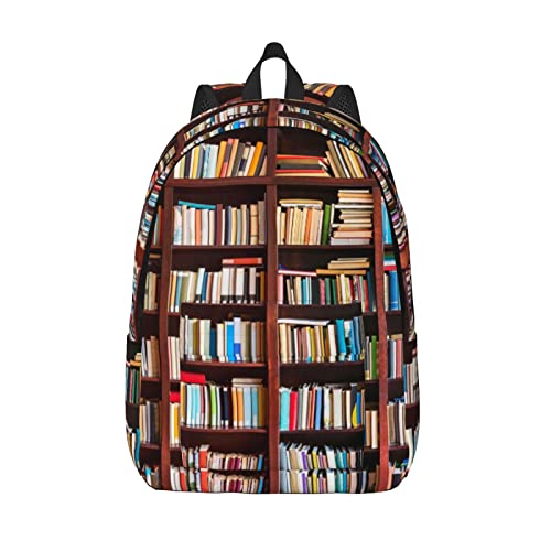 OGNOT Abstrakter geometrischer Druck, Leinen-Rucksack, leicht, für Reisen, lässiger Tagesruck, Studentenrucksack, Laptop-Rucksack für Damen und Herren, Bücher, M von OGNOT