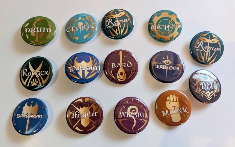 D&d Pins D&d Pins von OGlasainArt