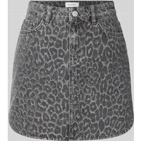 OH APRIL Minirock im 5-Pocket-Design Modell 'Milo' in Mittelgrau, Größe S von OH APRIL