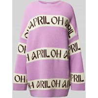 OH APRIL Oversized Pullover in Strick-Optik in Lila, Größe L von OH APRIL