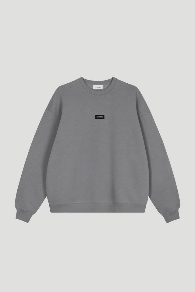 OH APRIL Rundhalspullover Oversized Sweater Dark Grey OH APRIL Rundhalspullover Oversized Sweater Dark Grey von OH APRIL