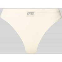 OH APRIL String mit Label-Detail Modell 'Lima' in Offwhite, Größe XS von OH APRIL