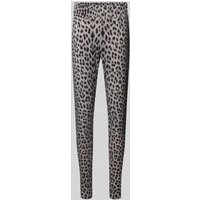 OH APRIL Super Skinny Fit Leggings mit breitem Bund Modell 'Rita' in Mittelgrau, Größe XL von OH APRIL
