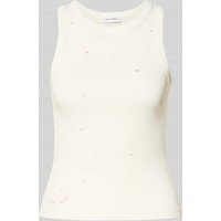 OH APRIL Tanktop in Ripp-Optik Modell 'Dany' in Offwhite, Größe XL von OH APRIL