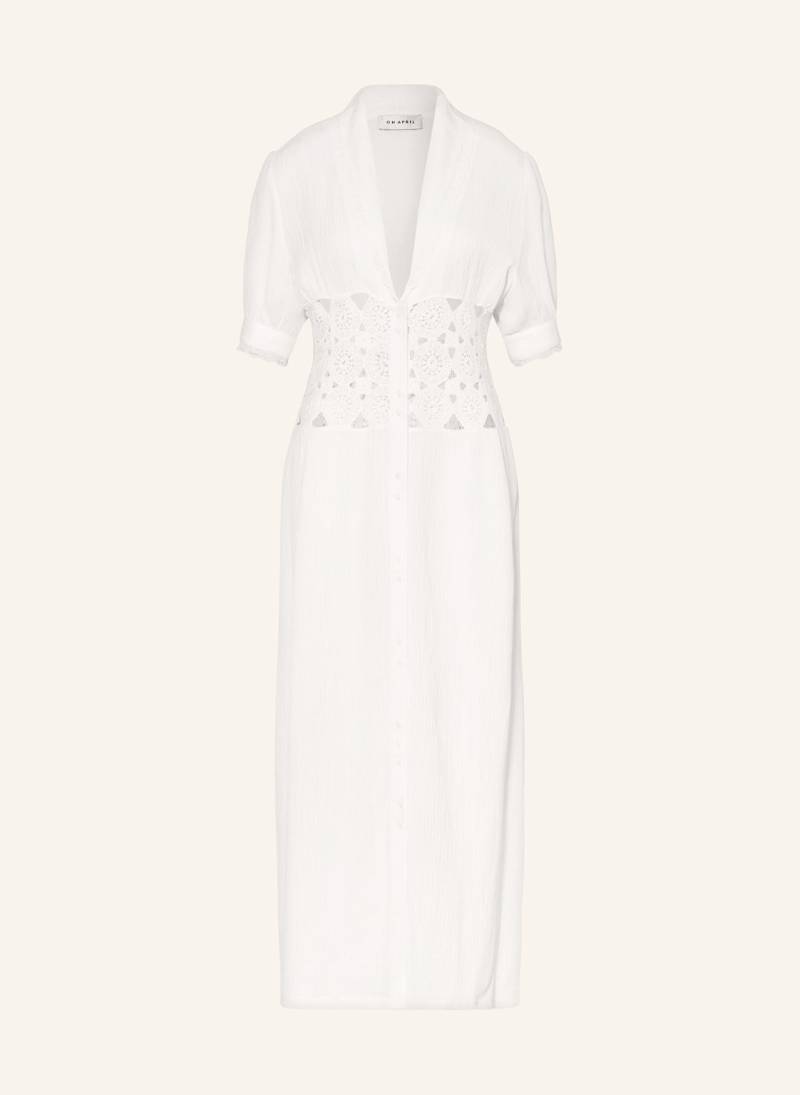 Oh April Hemdblusenkleid Westley Aus Musselin weiss von OH APRIL