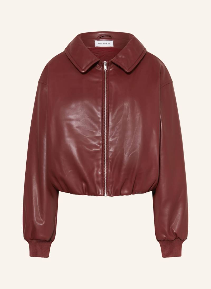 Oh April Jacke Bobbie In Lederoptik rot von OH APRIL