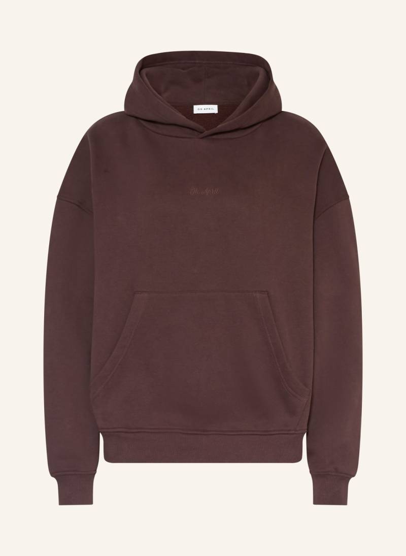 Oh April Oversized-Hoodie Good Karma Wave braun von OH APRIL