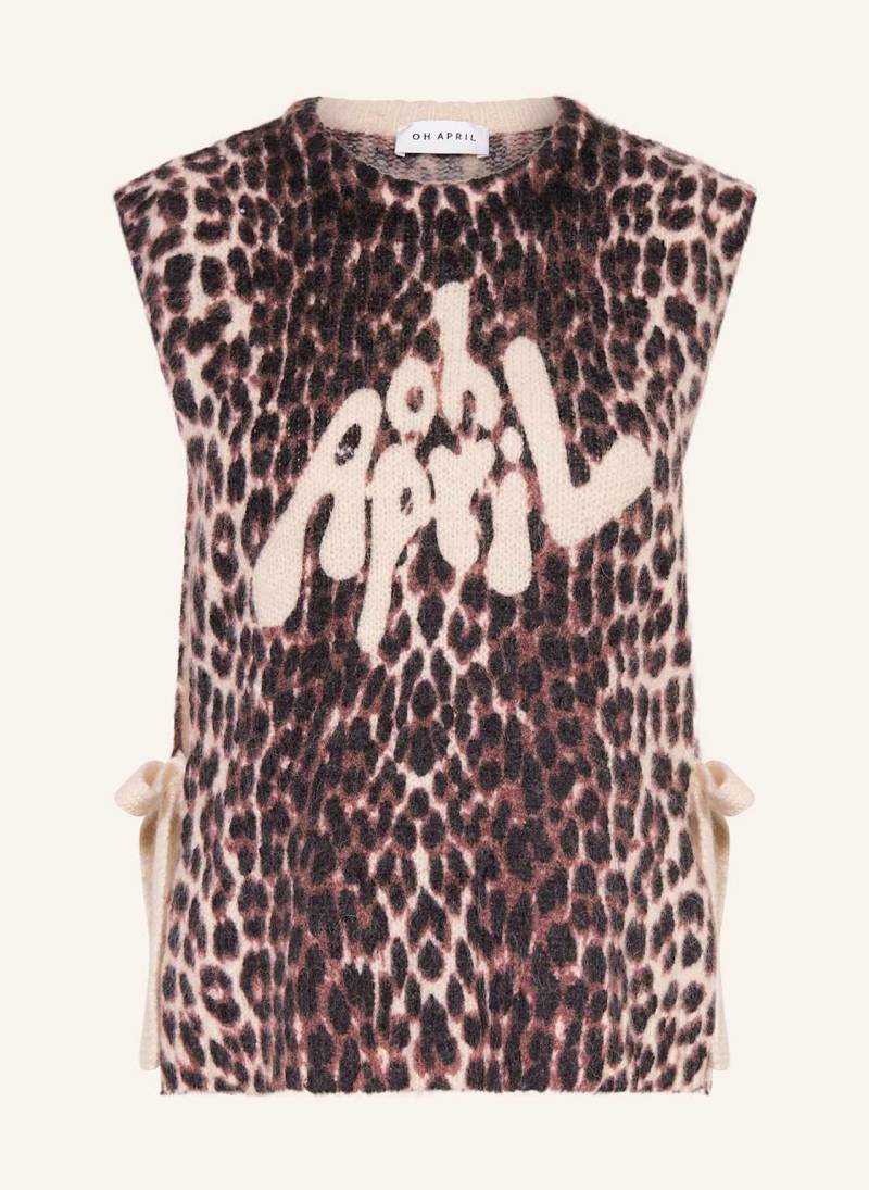 Oh April Strickweste Moxie braun von OH APRIL