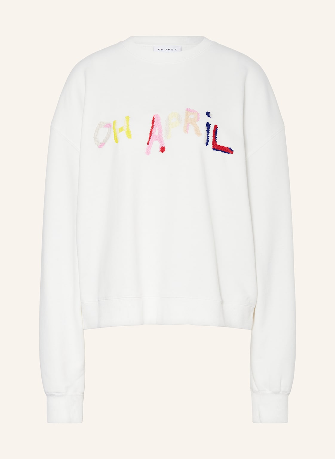 Oh April Sweatshirt Ov beige Oh April Sweatshirt Ov beige von OH APRIL