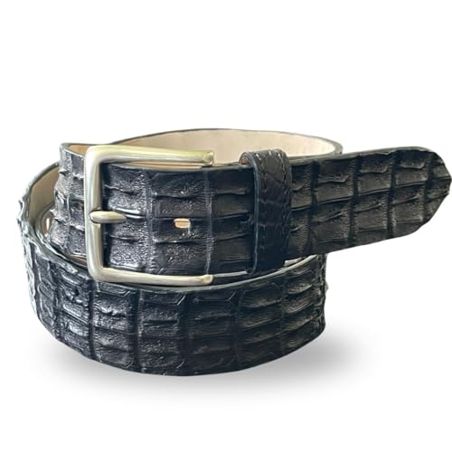 OH CICCIO KROKODIL LEDER GÜRTEL SCHWARZ HANDGEFERTIGT MADE IN ITALY (95) von OH CICCIO