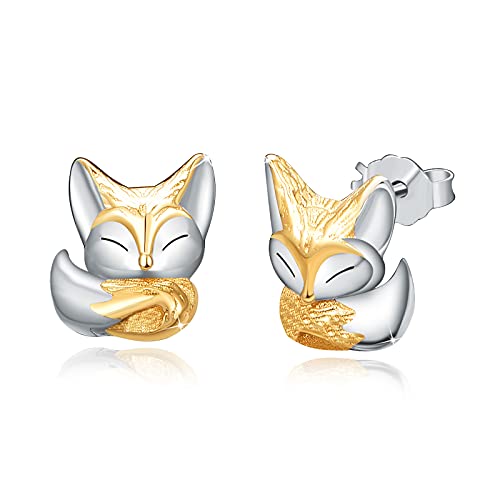 Ohrringe Fuchs Kinder 925 Sterling Silber Fuchs Ohrstecker Klein Ohrringe Damen Fuchs Tier Ohrringe Fuchs Schmuck Damen Mädchen Kinder von OHAYOO