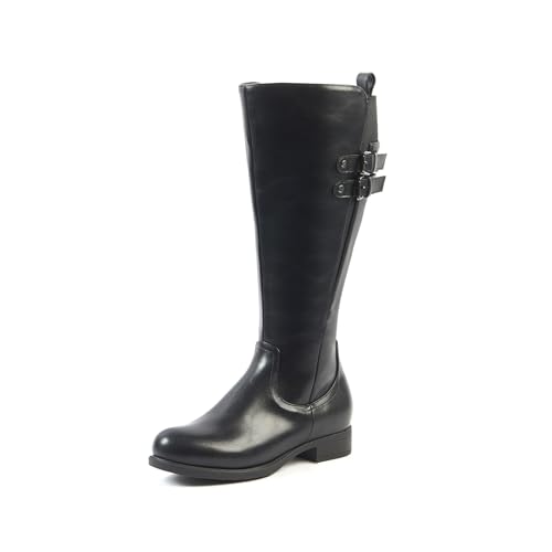 OHC - Modell BANANA - Wadenhohe Stiefel XL - Doppelte herausnehmbare Sohle, 3 cm Absatz - Durchgehender Reißverschluss - Klassischer Stil - Ideal für Alltag und Arbeit von OHC