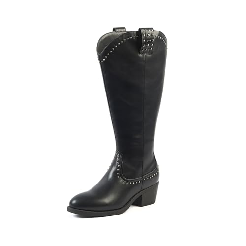 OHC Stiefel mit breiten Waden 2XL - Modell Grapes, Black25, 38 von OHC