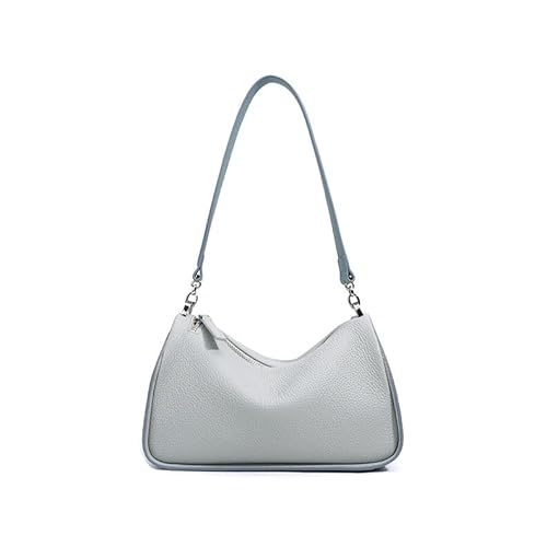 OHERUWKLS Damen Kontrastfarben Umhängetaschen Niedliche Hobo Handtasche Mit Reißverschluss Geldbörse,Blau von OHERUWKLS