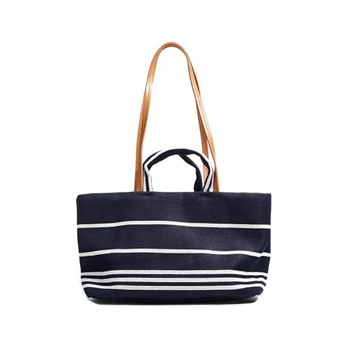 OHERUWKLS Damen Sommer Strand Urlaub Niedlich Mode Casual Handtasche Weben Umhängetasche,Blau von OHERUWKLS