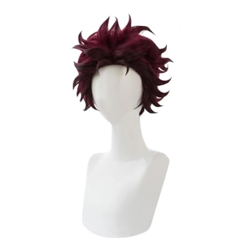 Dämonentöter Anime Kamado Tanjirou Kunsthaar Anime Cosplay Perücke Kunsthaar Perücken Mädchen Frauen Männer Perücken Dämonentöter Anime Kamado Tanjirou Kunsthaar Anime Cosplay Perücke Kunsthaar Perücken Mädchen Frauen Männer Perücken von OHORTLNB