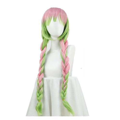 Dämonentöter Anime Kanroji Mitsuri Anime Cosplay Perücke Synthetische Perücken Mädchen Frauen Männer Perücken von OHORTLNB