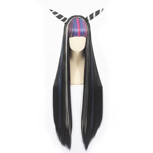 Danganronpas Mioda Ibuki Anime-Partykostüm, synthetische Cosplay-Perücke von OHORTLNB