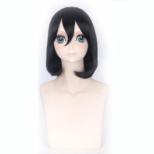 Mikasa·Ackermans Kunsthaar Anime Cosplay Perücke Kunsthaar Perücken Mädchen Damen Herren Perücken von OHORTLNB