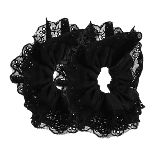 OHPHCALL 2stücke Haargummis Damen Aus Spitze Elastische Haarschleifen Für Dickes Und Dünnes Haar Vielseitige Haaraccessoires Für Pferdeschwänze Und Hochsteckfrisuren ø von OHPHCALL