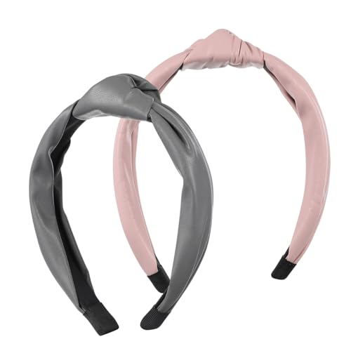 OHPHCALL 2stücke Top Knot Stirnbänder Für Frauen Und Mädchen Haaraccessoires Aus Leichtem Material Klobiges Stirnband von OHPHCALL