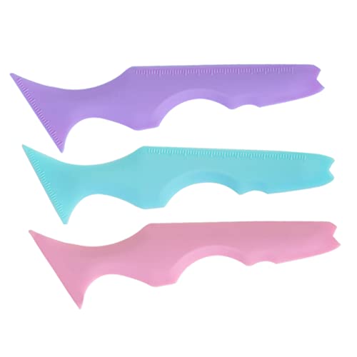 OHPHCALL 3stücke Teiliges Silikon Eyeliner Werkzeug Wiederverwendbare Schablonen Für Präzise Augen-make-up-anwendung Für Eyeliner Lippenstift Und Augenbrauen Kompakt Und Tragbar Für von OHPHCALL