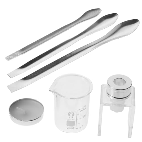 OHPHCALL Lippenstift Reparaturset Mit Silikonform Wachskerze Und Messbechern Für Diy-lipgloss Werkzeugset Zur Reparatur Gebrochener Lippenstifte von OHPHCALL