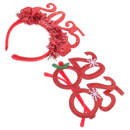 OHPHCALL Countdown 2025 Neujahrskopfschmuck Silvesterparty-stirnband Party-stirnbänder Für Erwachsene Haarband-zubehör von OHPHCALL