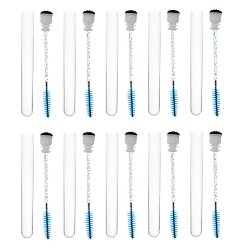 OHPHCALL 10stücke Eyelash Extensions Pinsel Im Glitzerrohr Transparente Wimpernbürsten Für Präzises Und Von Wimpern Und Augenbrauen Für Und Mädchen von OHPHCALL