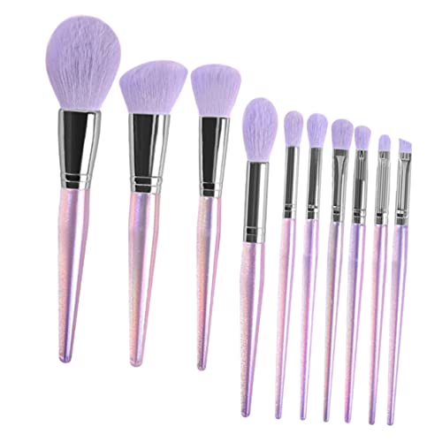 OHPHCALL 10-teiliges Amethyst-make-up-pinsel-set – Grundlegendes Make-up-set Für Frauen – Weiches Haar – Ideal Für Rouge Und Lidschatten – Make-up-pinsel-set von OHPHCALL