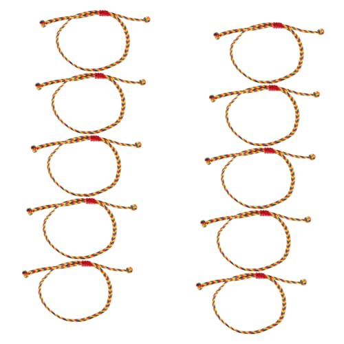 OHPHCALL 10 Stück Teiliges Handgewebter Bunter Geflochtener Armbänder und Verstellbarer Fußkettchen Langlebiges Hawaii Sommer Strand Schmuck für Teenager Mädchen und Frauen von OHPHCALL