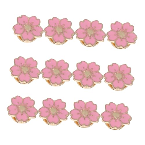 OHPHCALL 12 Stück Teiliges Cartoon Broschen Anstecknadeln aus Legierung Modisch Süße Kirschblüten Pins für Kleidung Taschen und Uniformen Vielseitig Einsetzbar Sicherer Halt Langlebig und von OHPHCALL