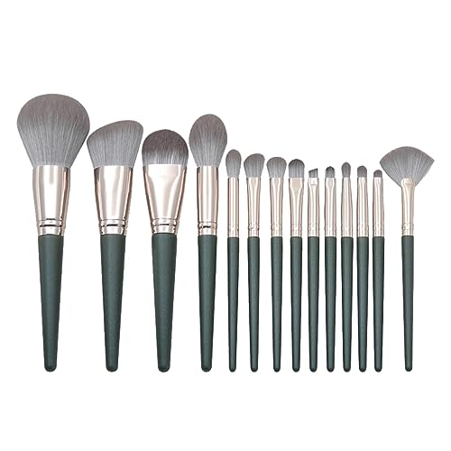 OHPHCALL 14stücke Teiliges Set Aus Holzgriff Kosmetikpinsel Für Professionelles Make-up Vielseitige Bürsten Für Foundation Und Lidschatten Für Täglichen Gebrauch Und von OHPHCALL