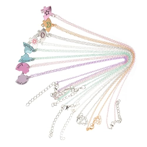 OHPHCALL 2 Sätze Herzförmige Puzzle Anhänger Teiliges Bestie Halskette Einzigartige Minimalistische Freundschaftsschmuck für Frauen und Mädchen von OHPHCALL