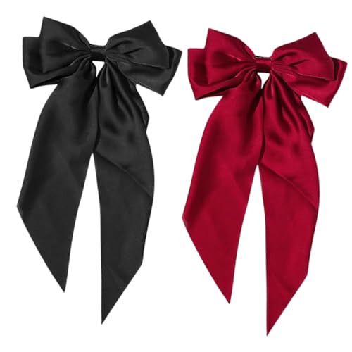 OHPHCALL 2stücke Große Schleifen-haarspangen Für Damen Hochwertigem Und Design Mit Bändern Für Büro Und Abendmode von OHPHCALL