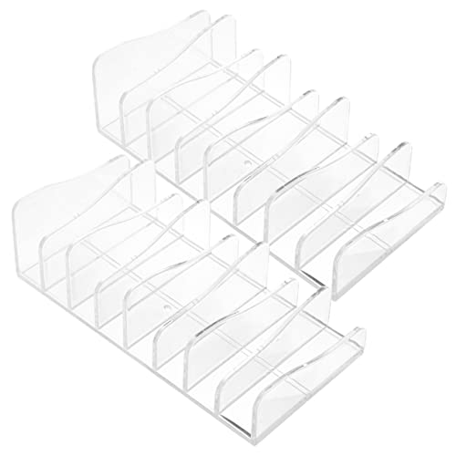 OHPHCALL 2stücke Transparente Makeup Organizer Für Lidschatten Und Kosmetik Geteilter Aufbewahrungshalter Für Schminke Für Schminktisch Und Badezimmer von OHPHCALL