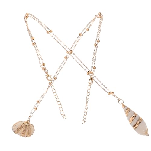 OHPHCALL 2 Stück Teiliges Muschel Schnecken anhänger Halskette Modische Halsaccessoires Eleganter Schmuck für Frauen Mädchen Perfektes zu Geburtstag Muttertag und Besonderen Anlässen von OHPHCALL