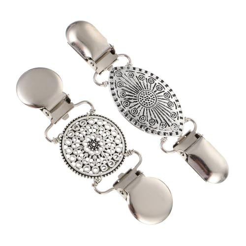 OHPHCALL 2 Stück Vintage Cardigan Clips Teiliges Retro Shawl Sweater Clips für Damen Sicherer Halt garantiert Verrutschen Geeignet für Pullover Hemden Schals Strickjacken Vielseitig für von OHPHCALL