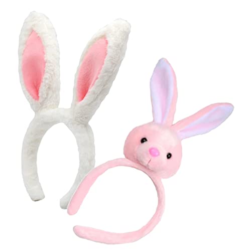 OHPHCALL 2stücke Plüsch Haargummi Mit Hasenohren Kuscheliges Haarband Für Frauen Zum Waschen Make-up Für Kostümpartys Für Ostern Geburtstage Und Karneval von OHPHCALL